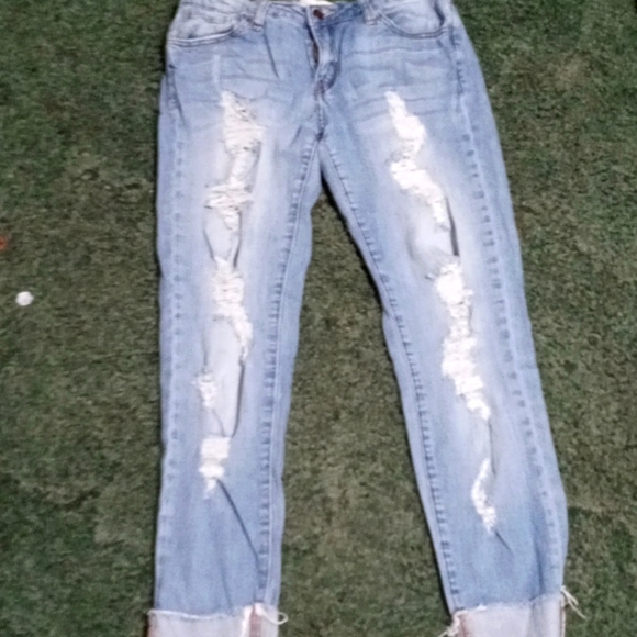 Blue ripped jeans - Picture 1 of 2